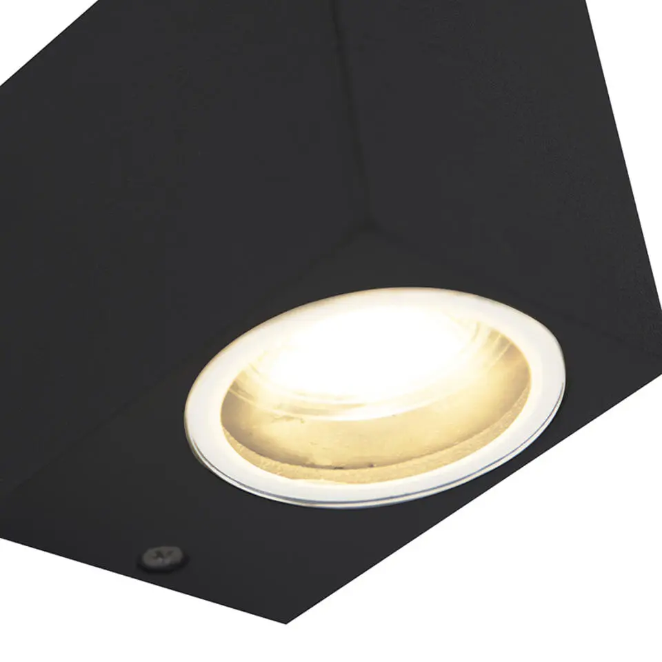Qazqa up? en downlight lamp baleno zwart gu10