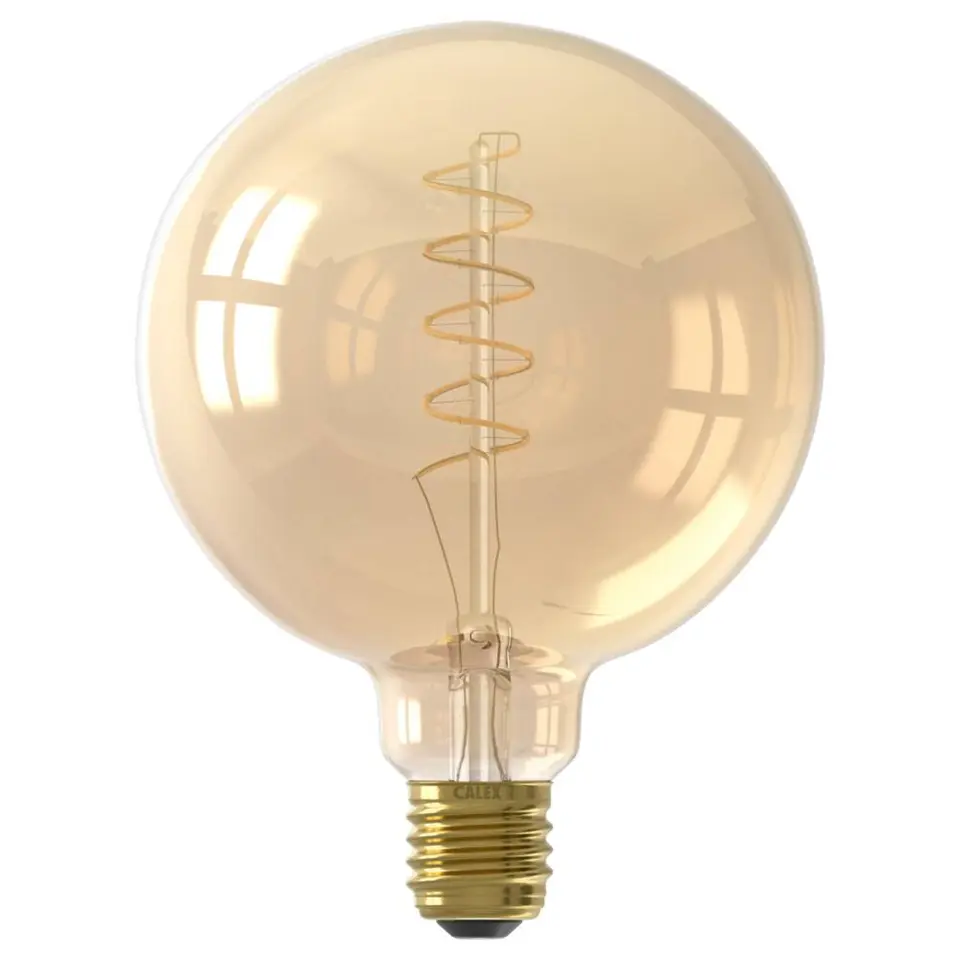 Calex LED globe - G125 - goudkleur - E27 - 5,5W - 470LM - 3step dimbaar