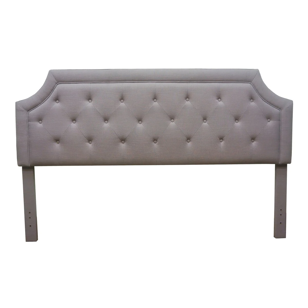 FirsTime & Co. Kelsey Gray Linen Headboard Full - Queen, Gray, Upholstered Fabric, 64 x 3 x 50.5 in
