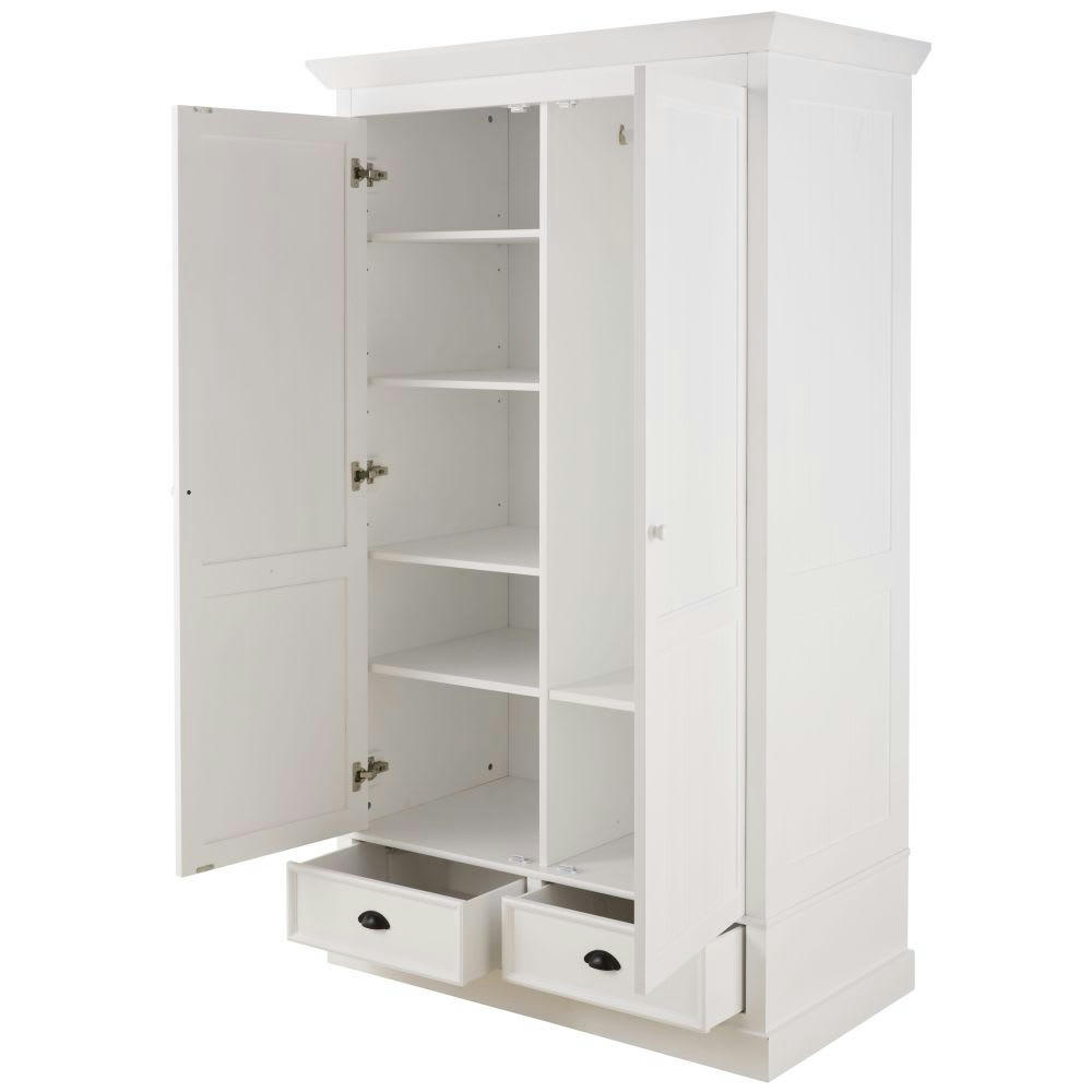 Newport - Dressing 2 tiroirs blanc