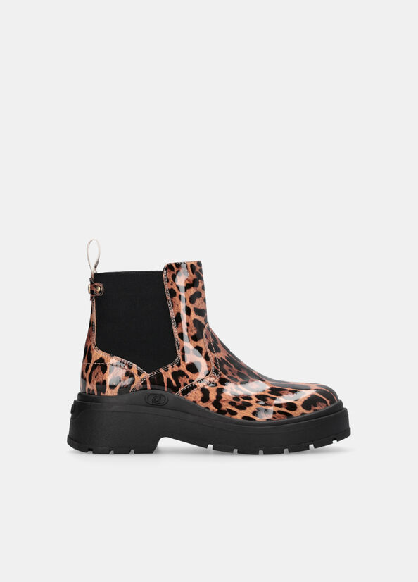 Stivaletti in glossy animalier