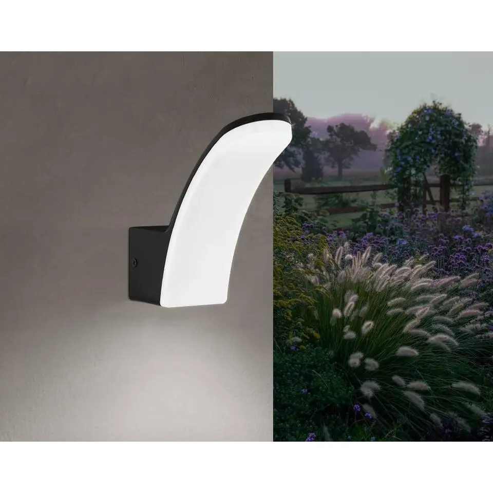 EGLO Fiumicino Wandlamp - LED - 7 cm - Zwart