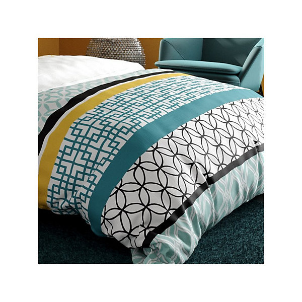 Housse de couette 240x220 CITE D'OR   2 taies coton 57 fils