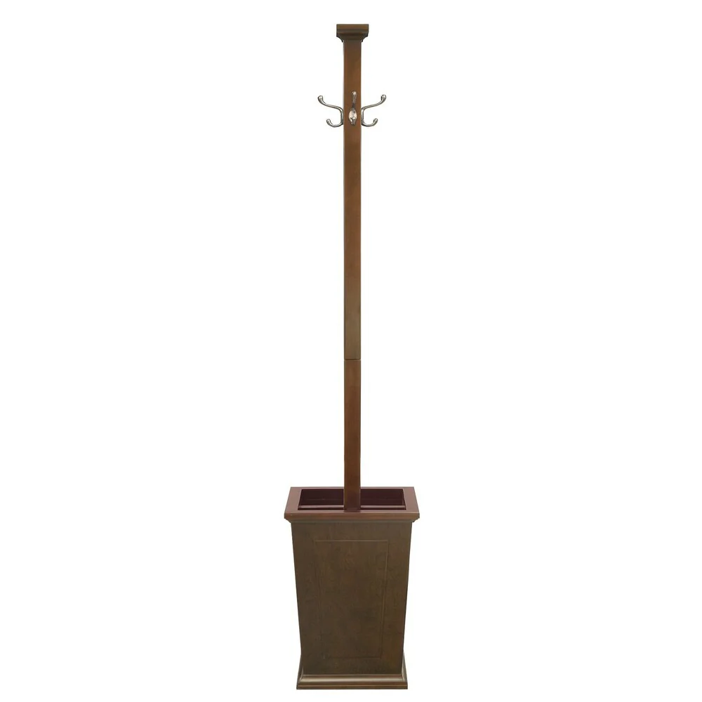 Briarwood Home Decor Wood Coat Rack with Umbrella Stand