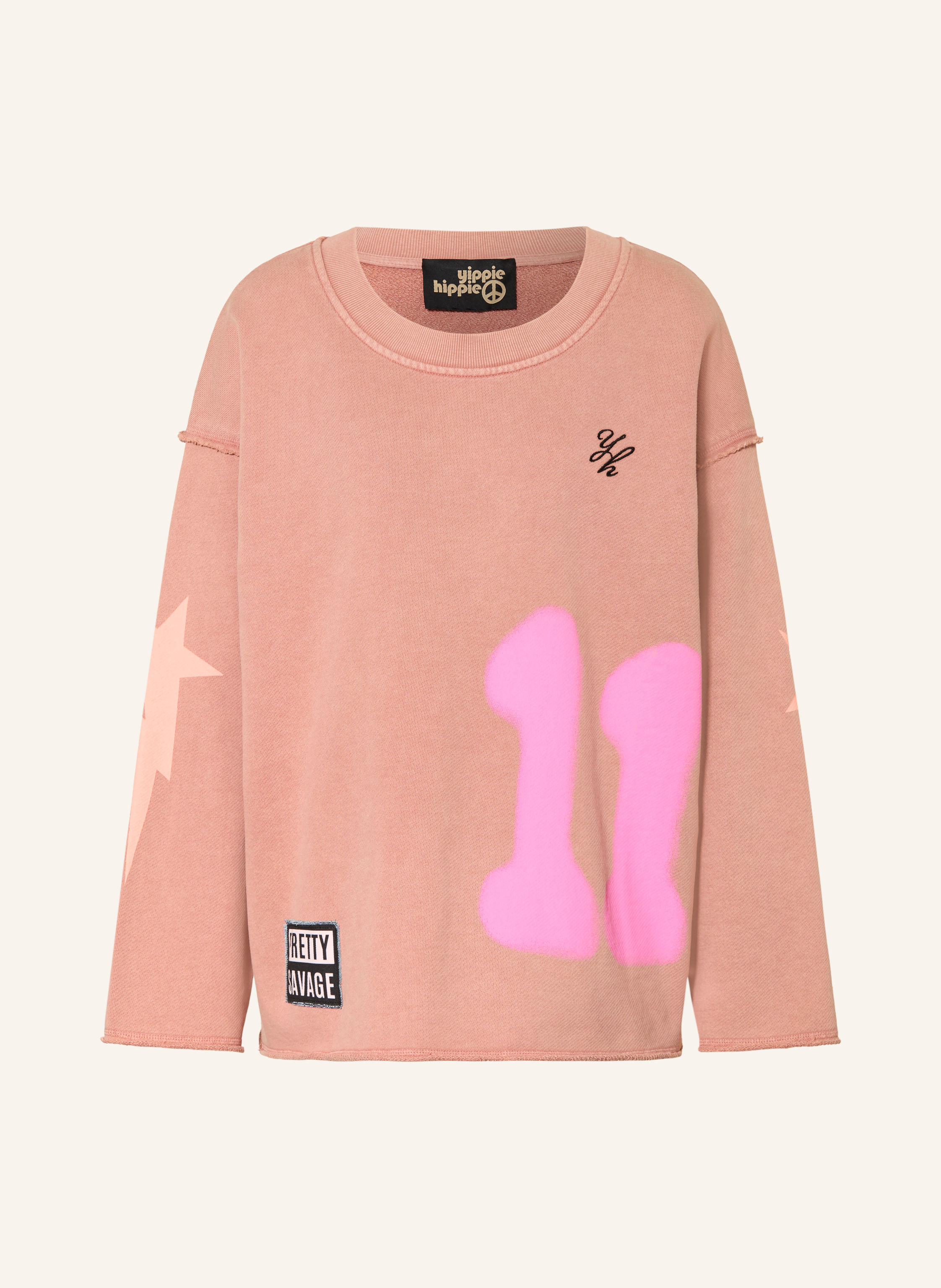 yippie hippie Oversized-Sweatshirt