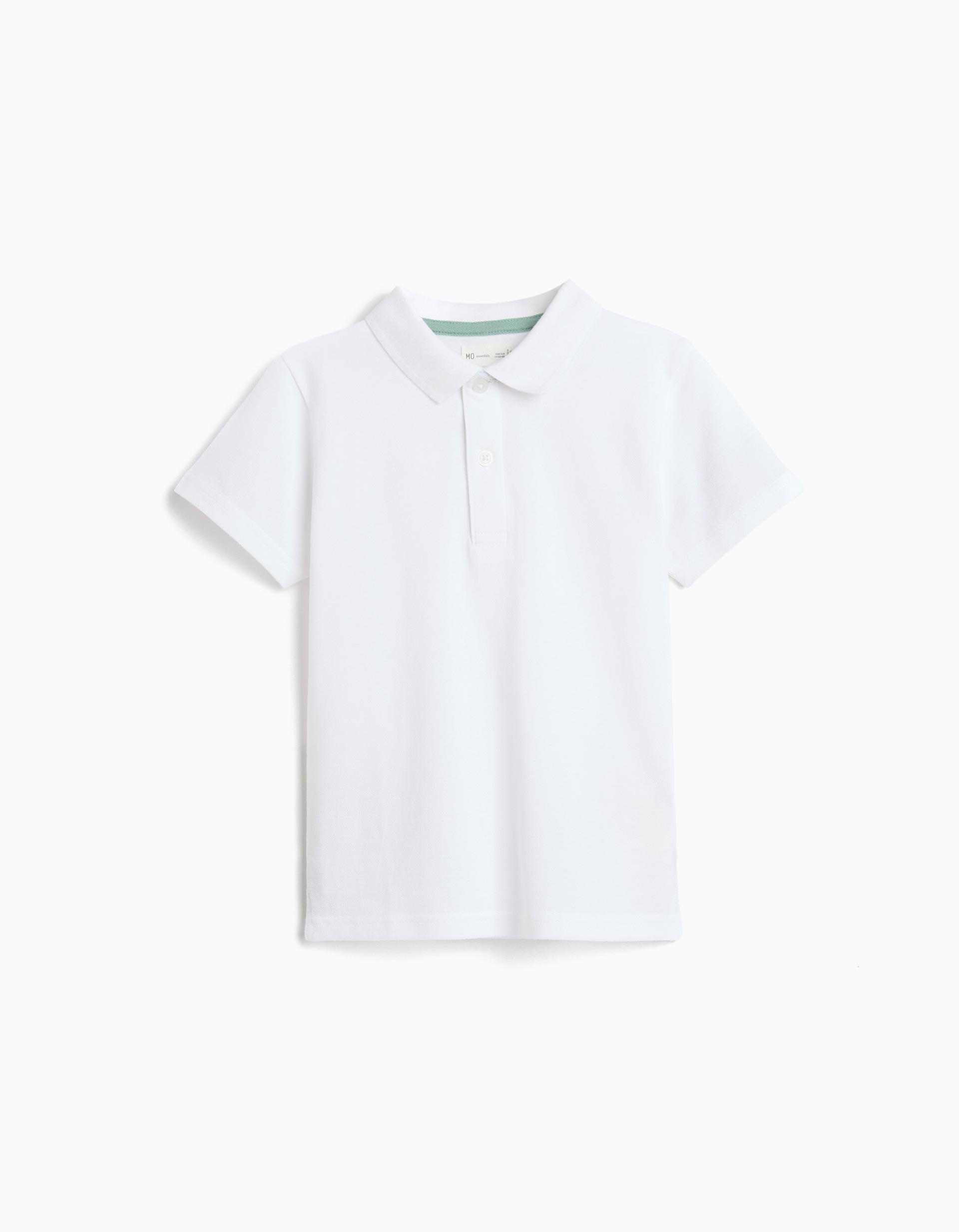 Polo Piquet, Menino, Branco