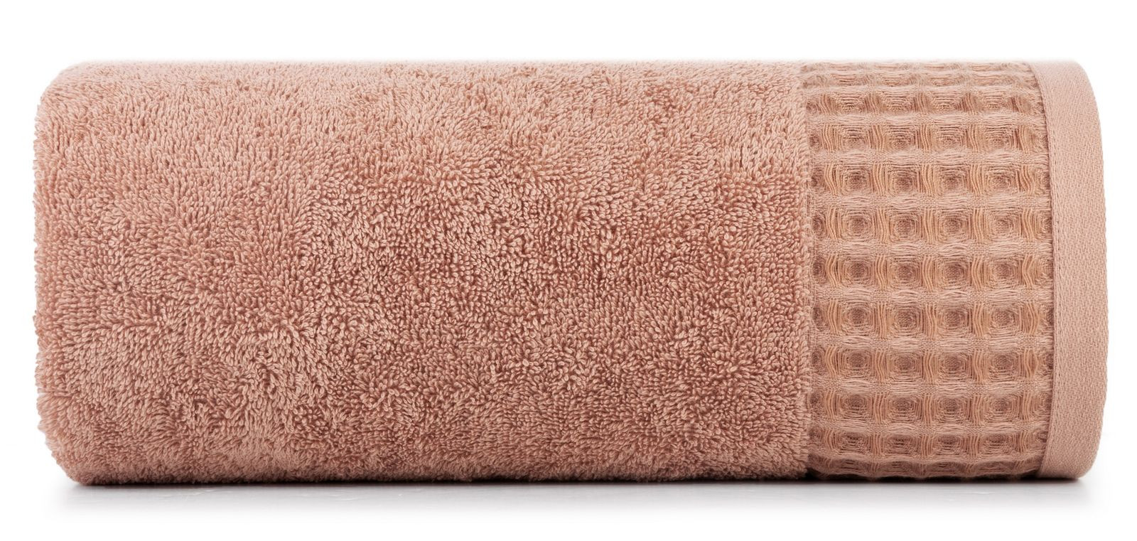 Ręcznik Avinion 70x140 pudrowy frotte z bordiurą 500 g/m2 Terra Collection