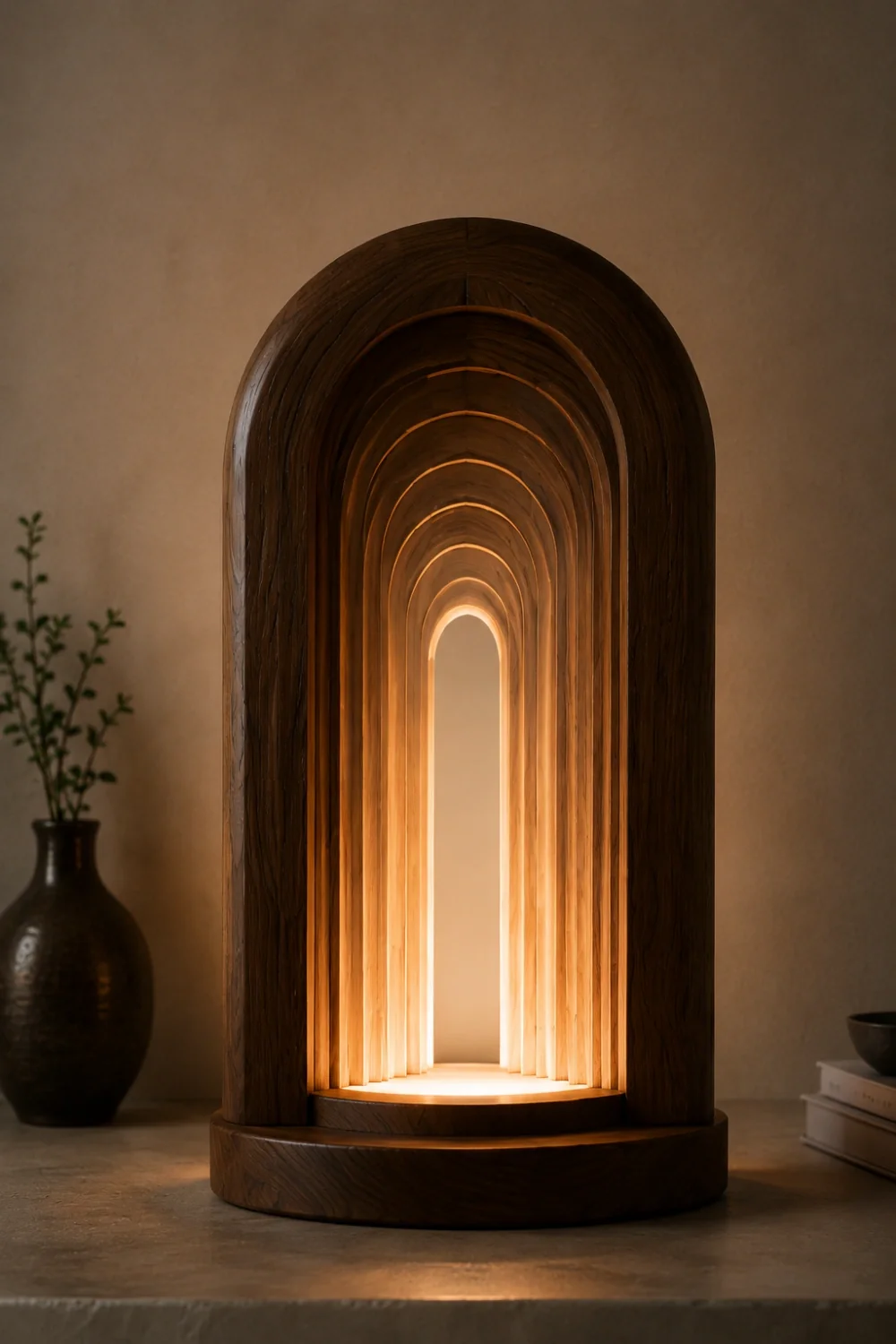 Wooden Art Lamp #WL078