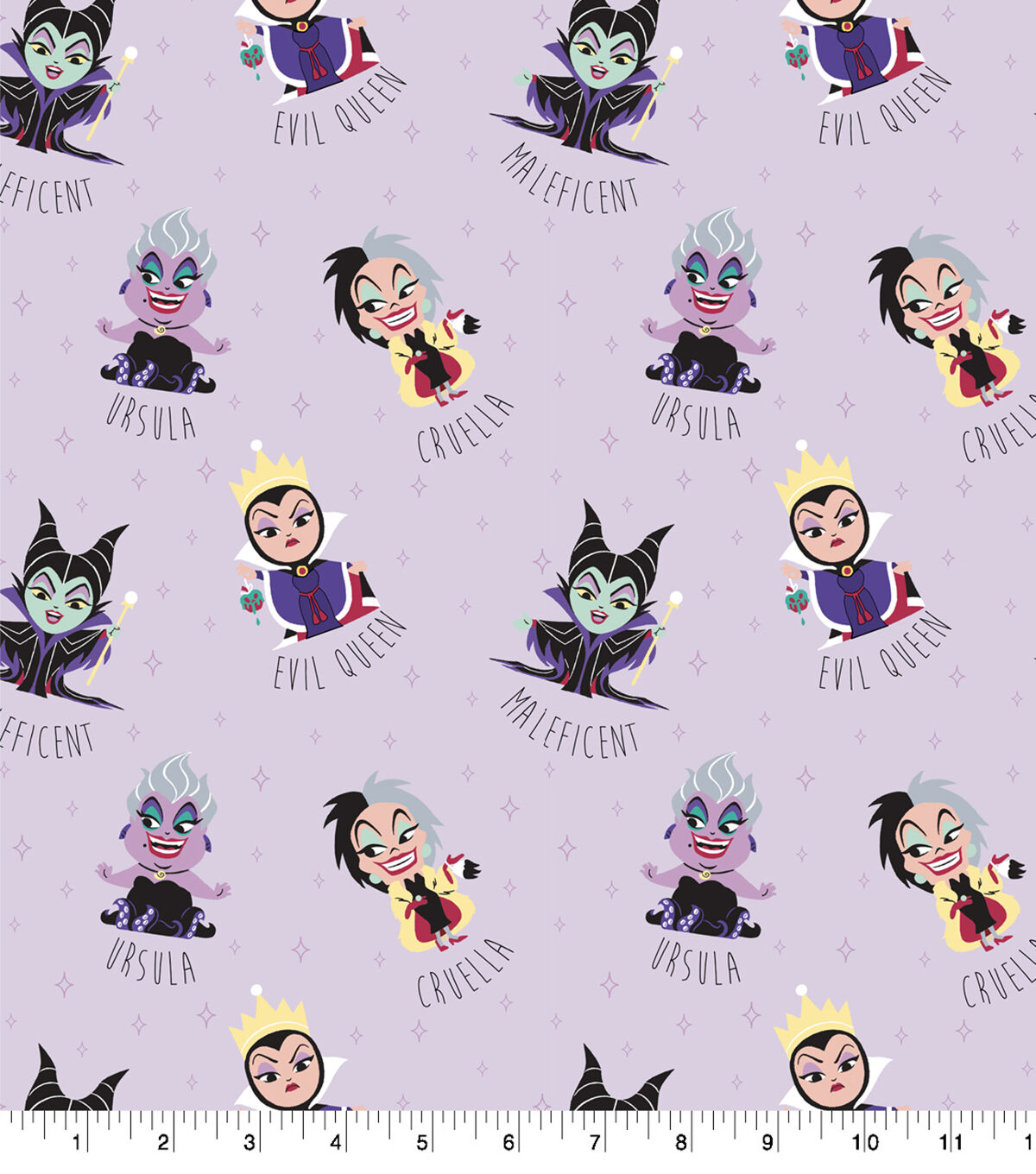 Disney Disney Cutie Villains Toss Cotton Fabric