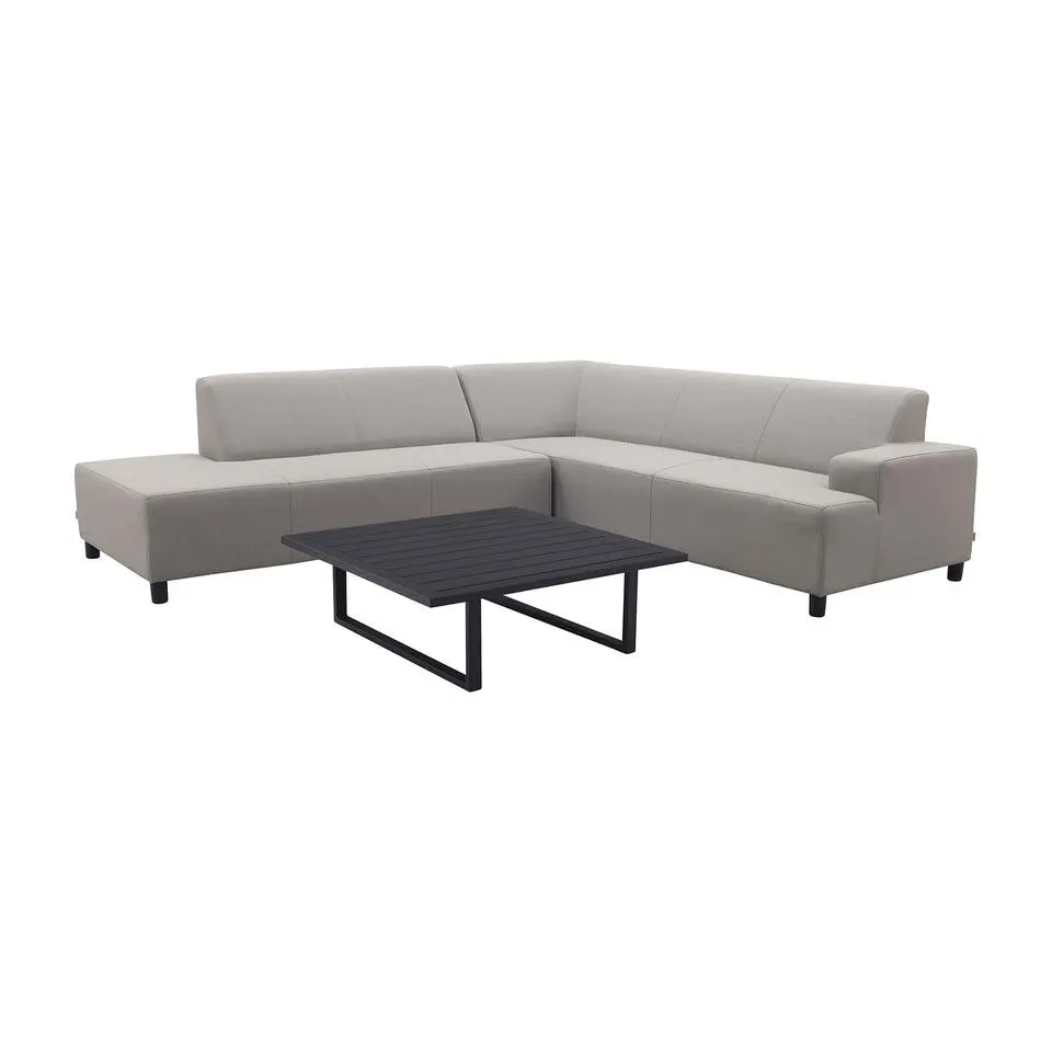 Malaga/Cuba - hoekbank loungeset chaise longue - taupe