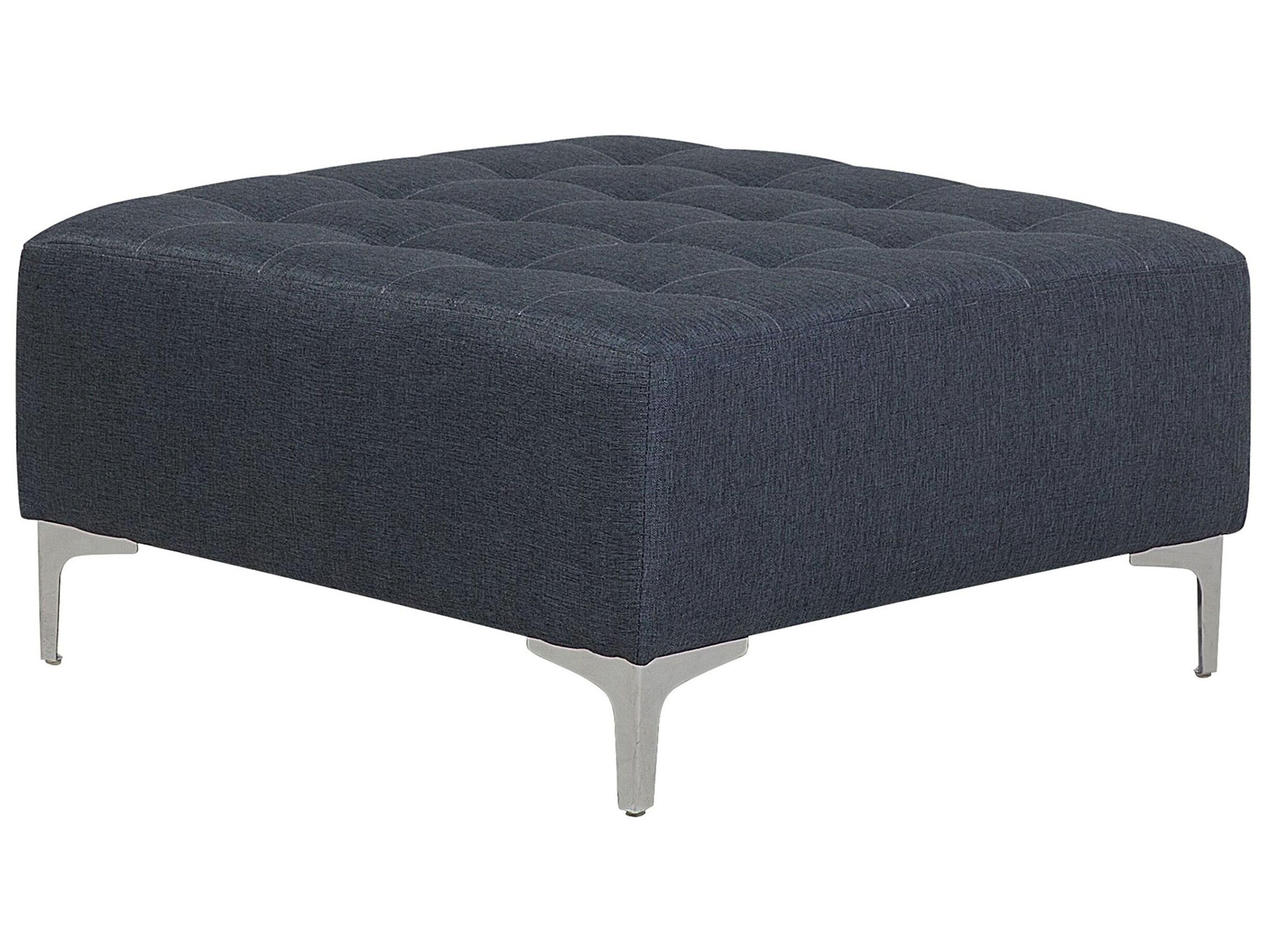 Ottoman ABERDEEN Fabric Dark Grey