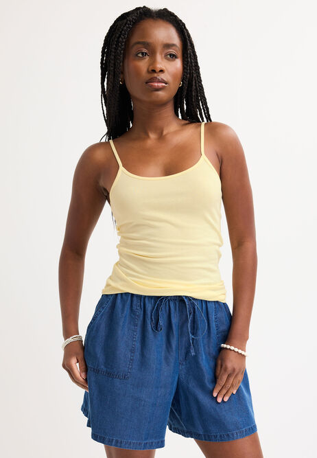 Womens Lemon Stretch Cami Vest Top