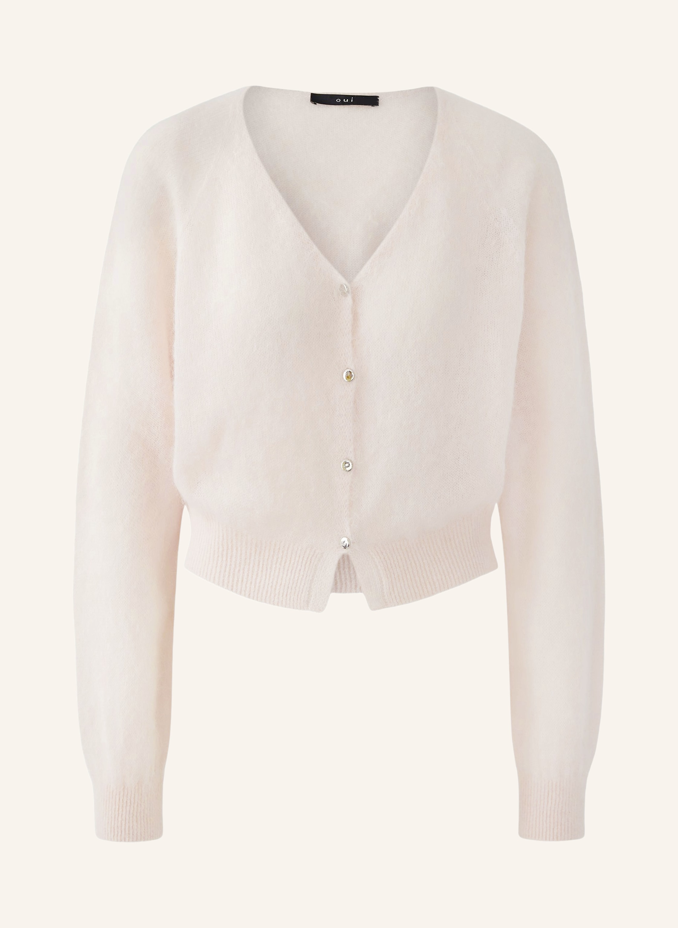 Oui Strickjacke mit Alpaka