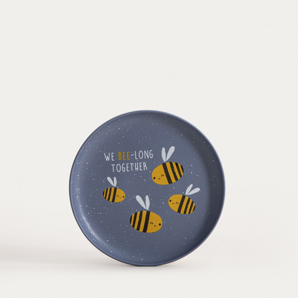 Talerz ANNBEE z pszczołą granatowy 19 cm