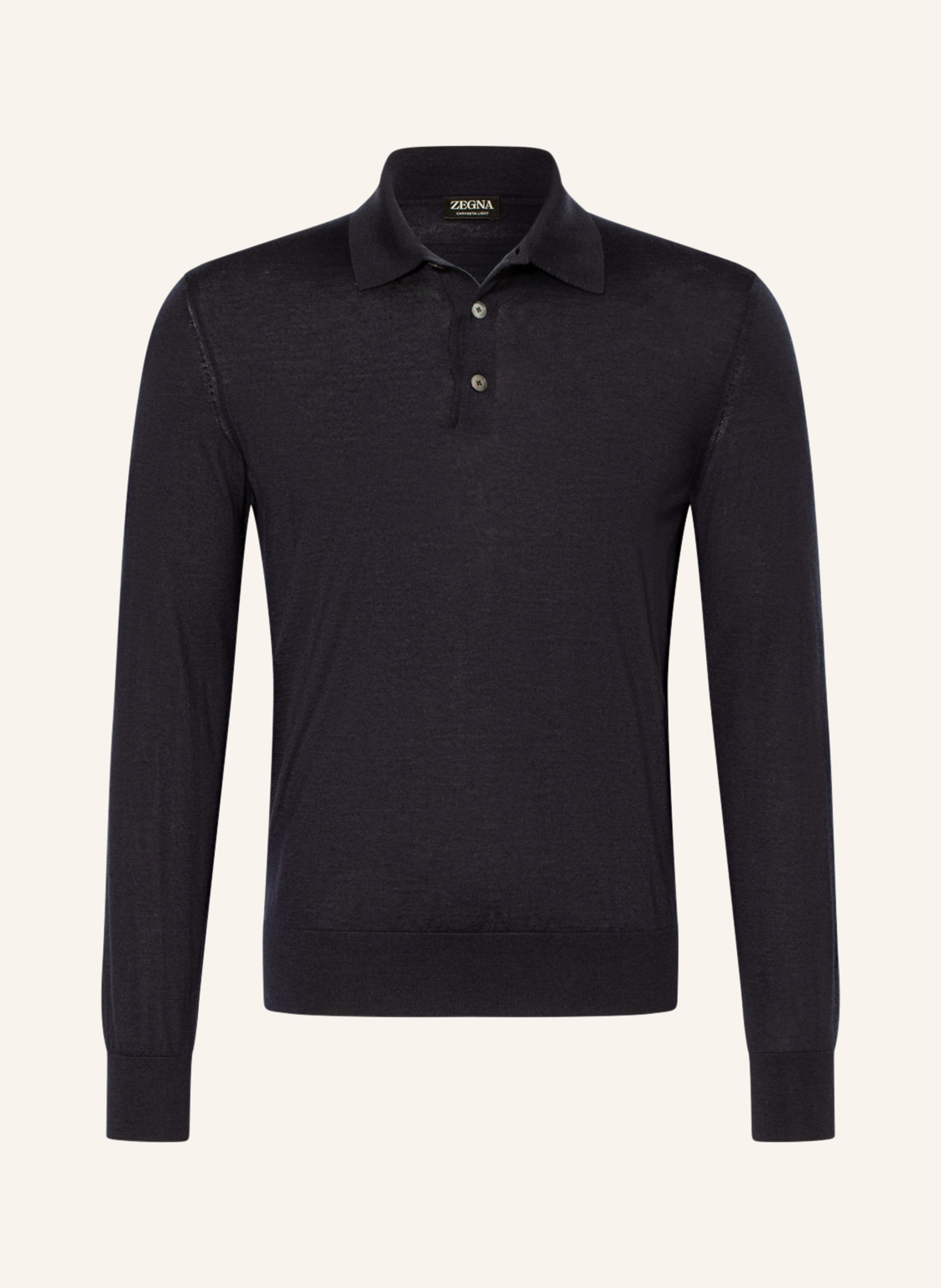 ZEGNA Strick-Poloshirt mit Seide