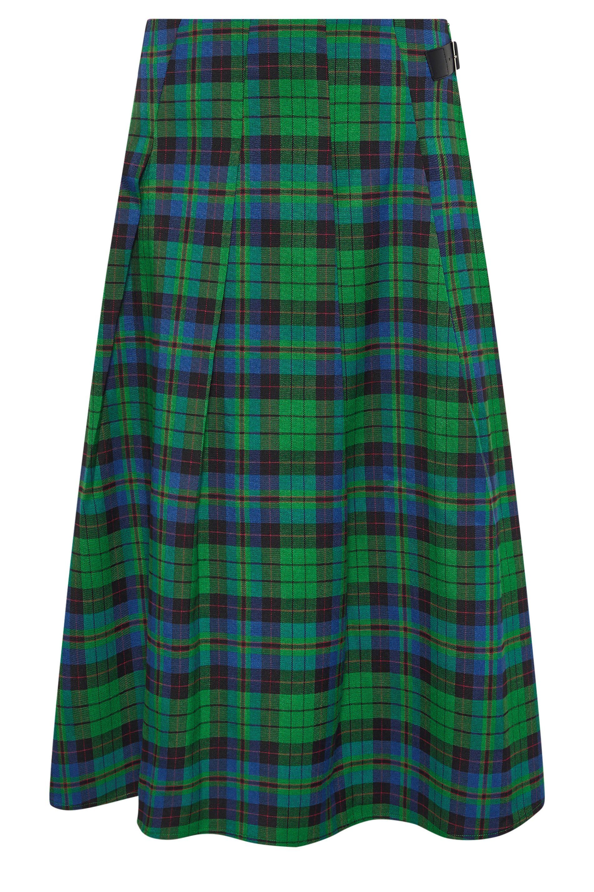 PixieGirl Petite Check Midi Skirt