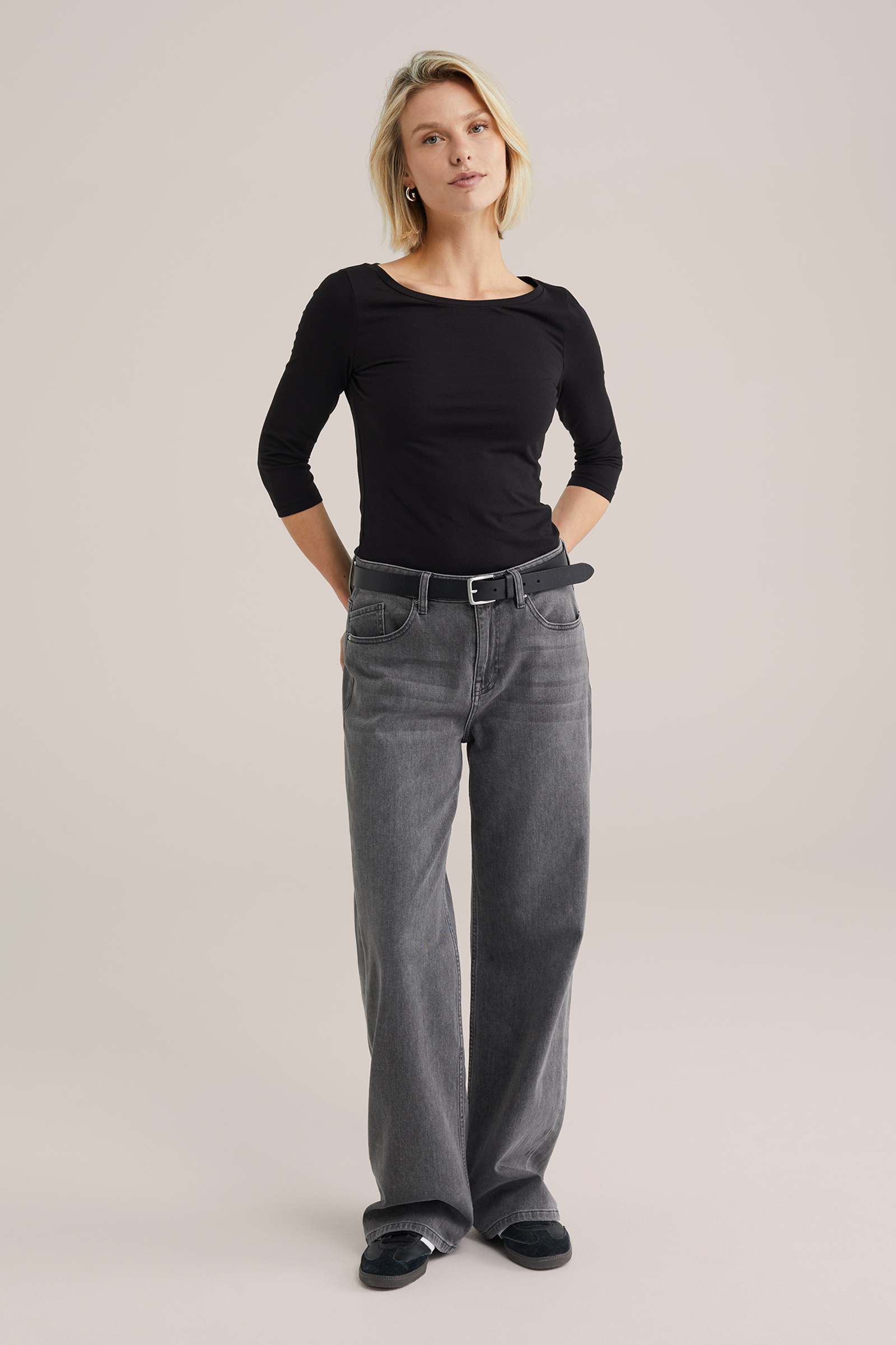 Dames T-shirt met driekwart mouwen