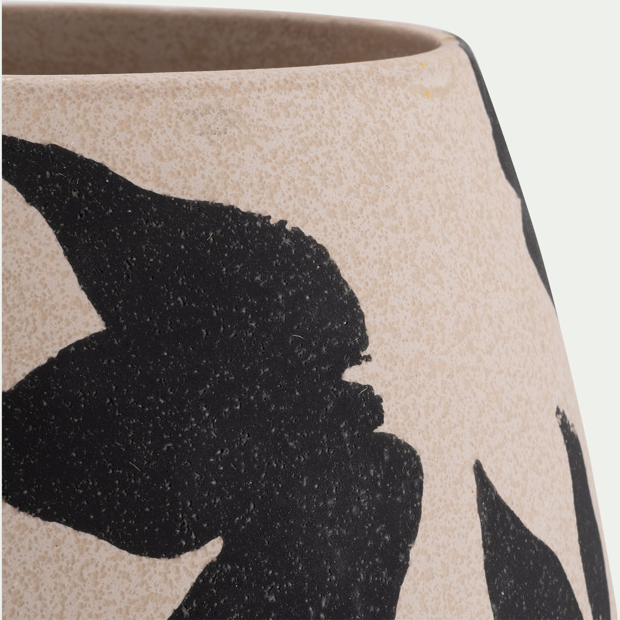 BOS - Vase classique en faïence H37cm - blanc
