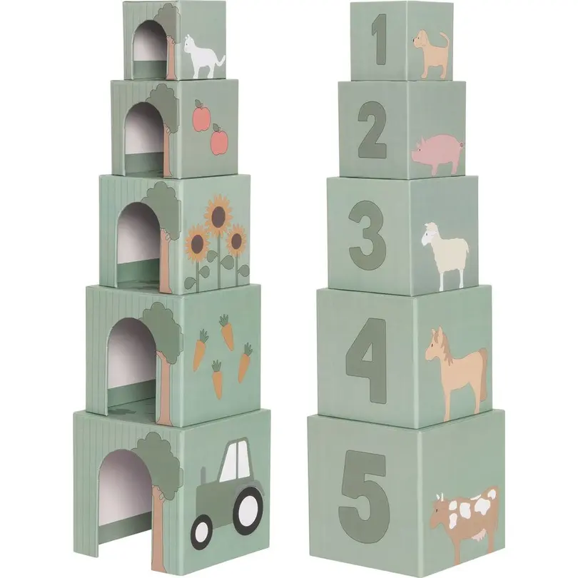 Aktivitätenwürfel 5er-Set Farm