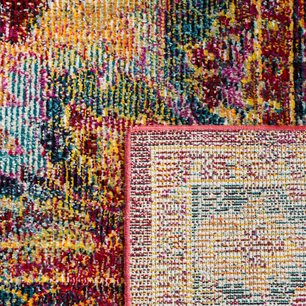 Safavieh Crystal 502 Rug, Orange/Light Blue