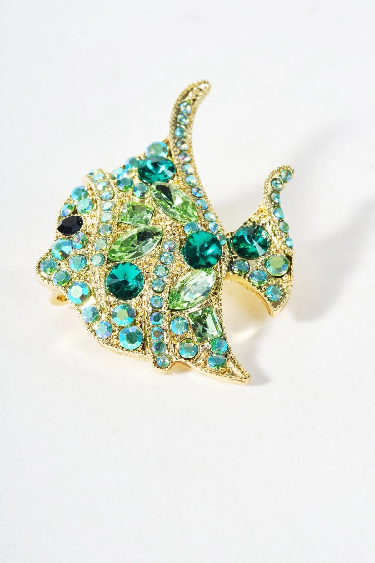Cute Green Fish Brooch