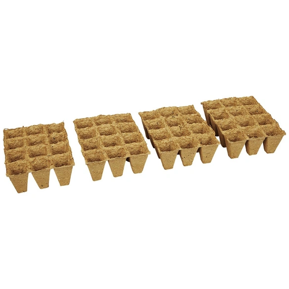Anzuchttopf, Breite: 4 cm, natur, Naturfaser