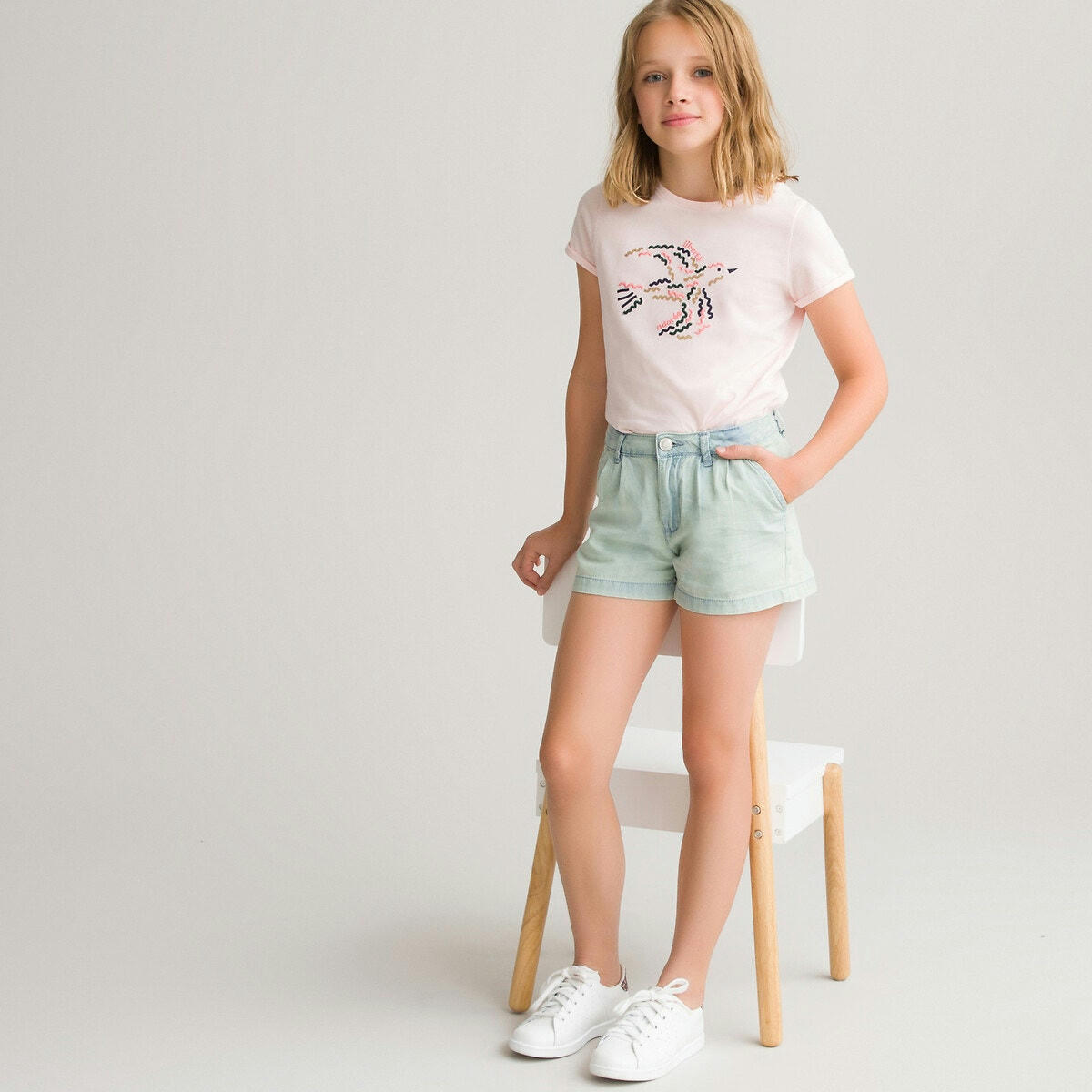Short en denim léger