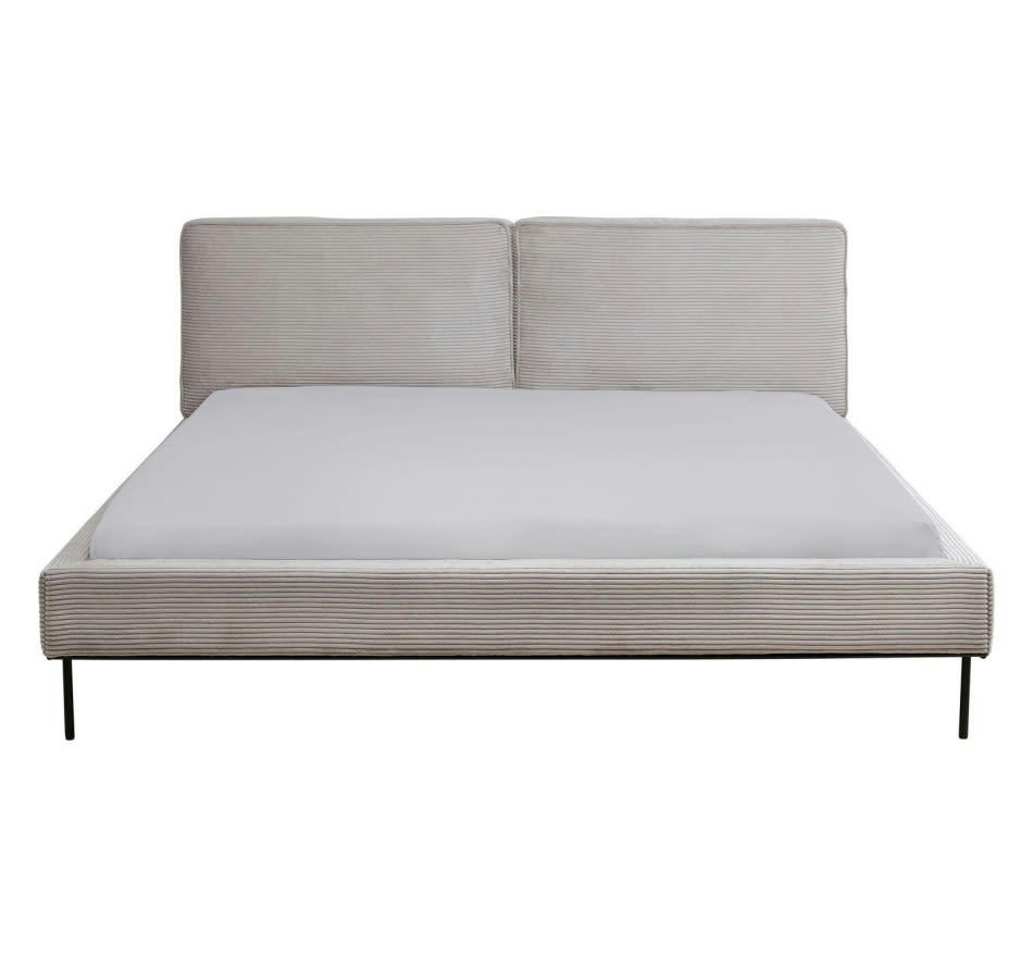 EAST SIDE CORD - Lit East Side Cord côtelé gris Kare Design Taille - 160x200cm