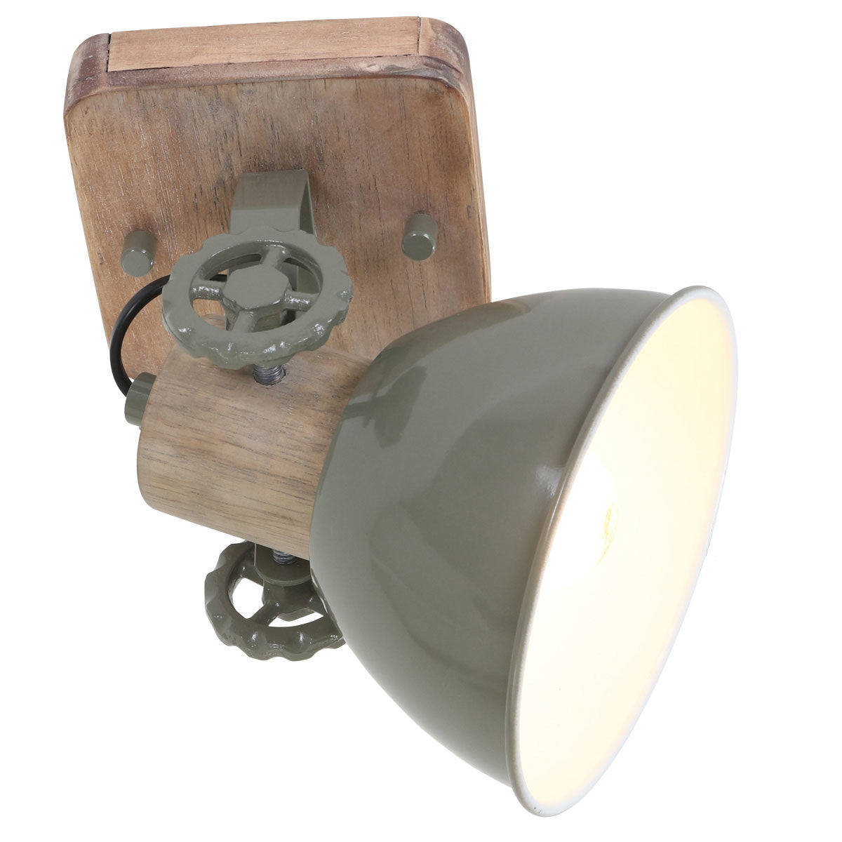 Mexlite spot gearwood - 1 lichts - 15x 17 cm - groen