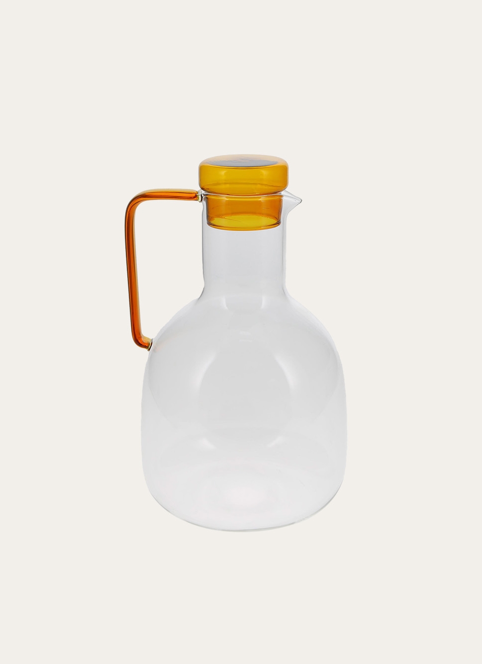 CARAFE EN VERRE ÉPURÉE CARAMEL