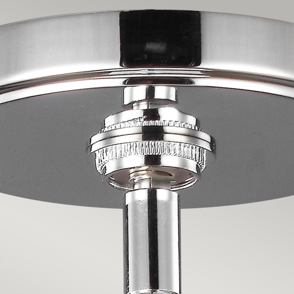Lampa wisząca srebrna Paulson 1xG9x3W wym: 120x13x13 cm Feiss