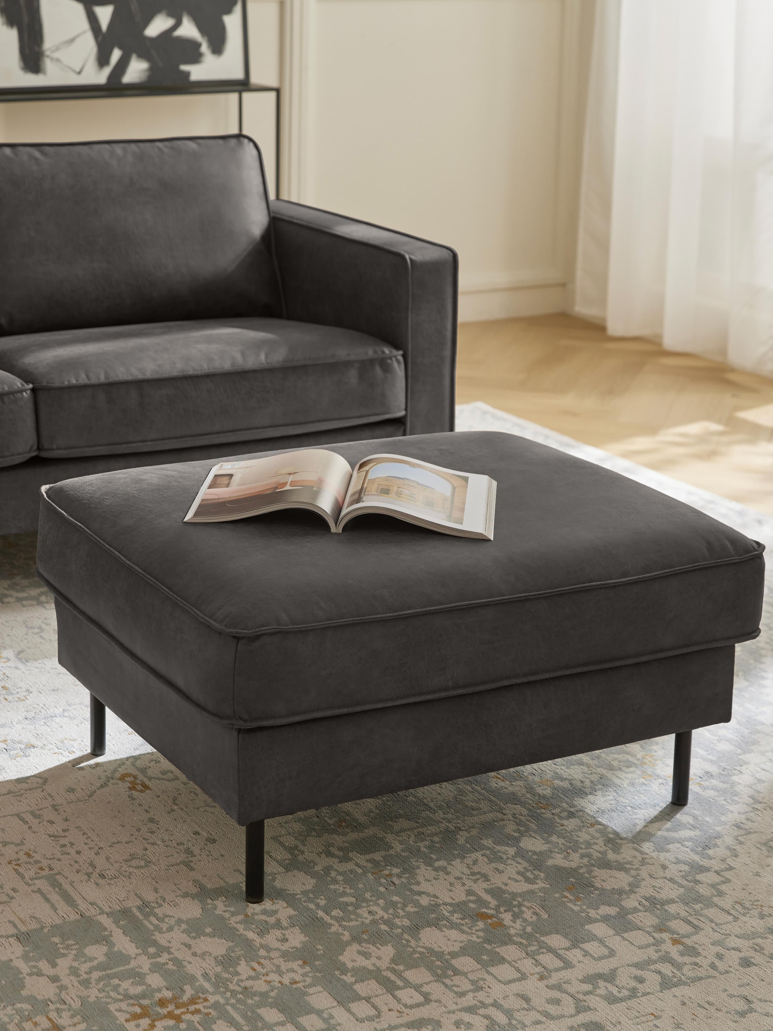 Sofa-Hocker Hunter aus recyceltem Leder