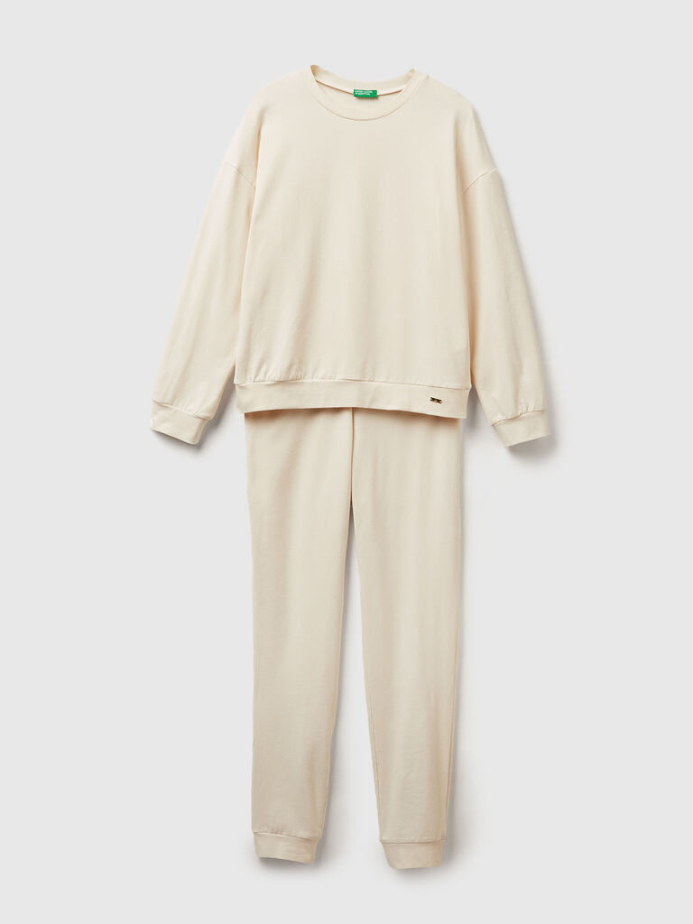 Warm pyjamas in cotton blend