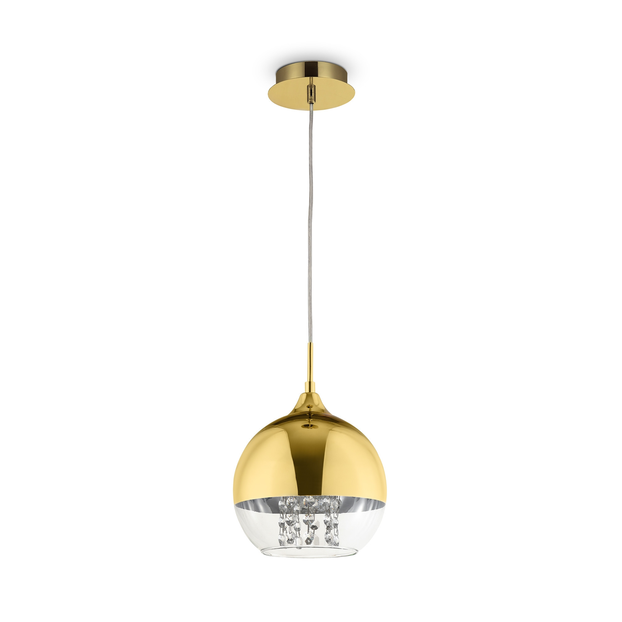 Lampa wisząca złota FERMI 1xE27x60W wym: 96x20x20 cm Maytoni