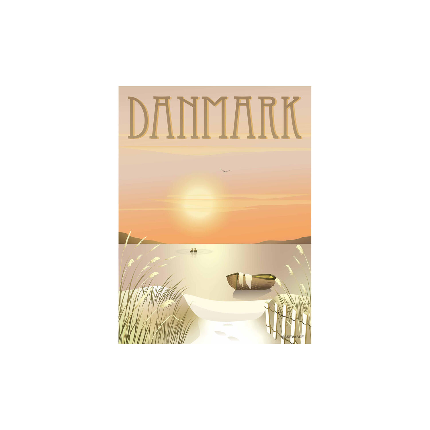 DANMARK klitterne plakat