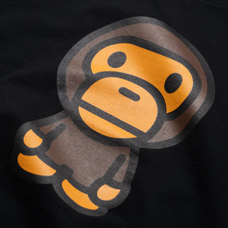 A Bathing Ape Big Baby Milo Tee - Black