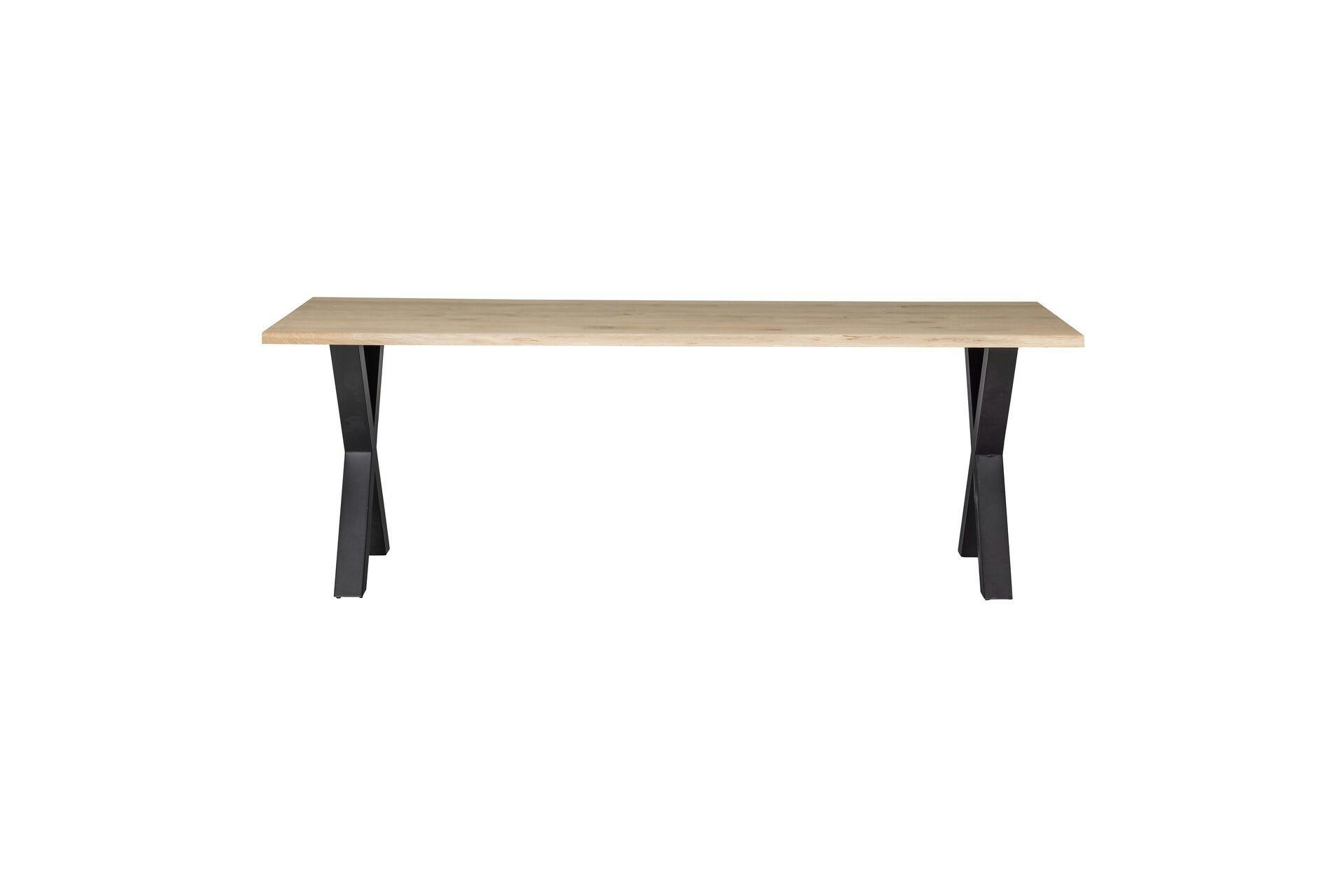 TABLO - Table 199x90 en chêne massif beige