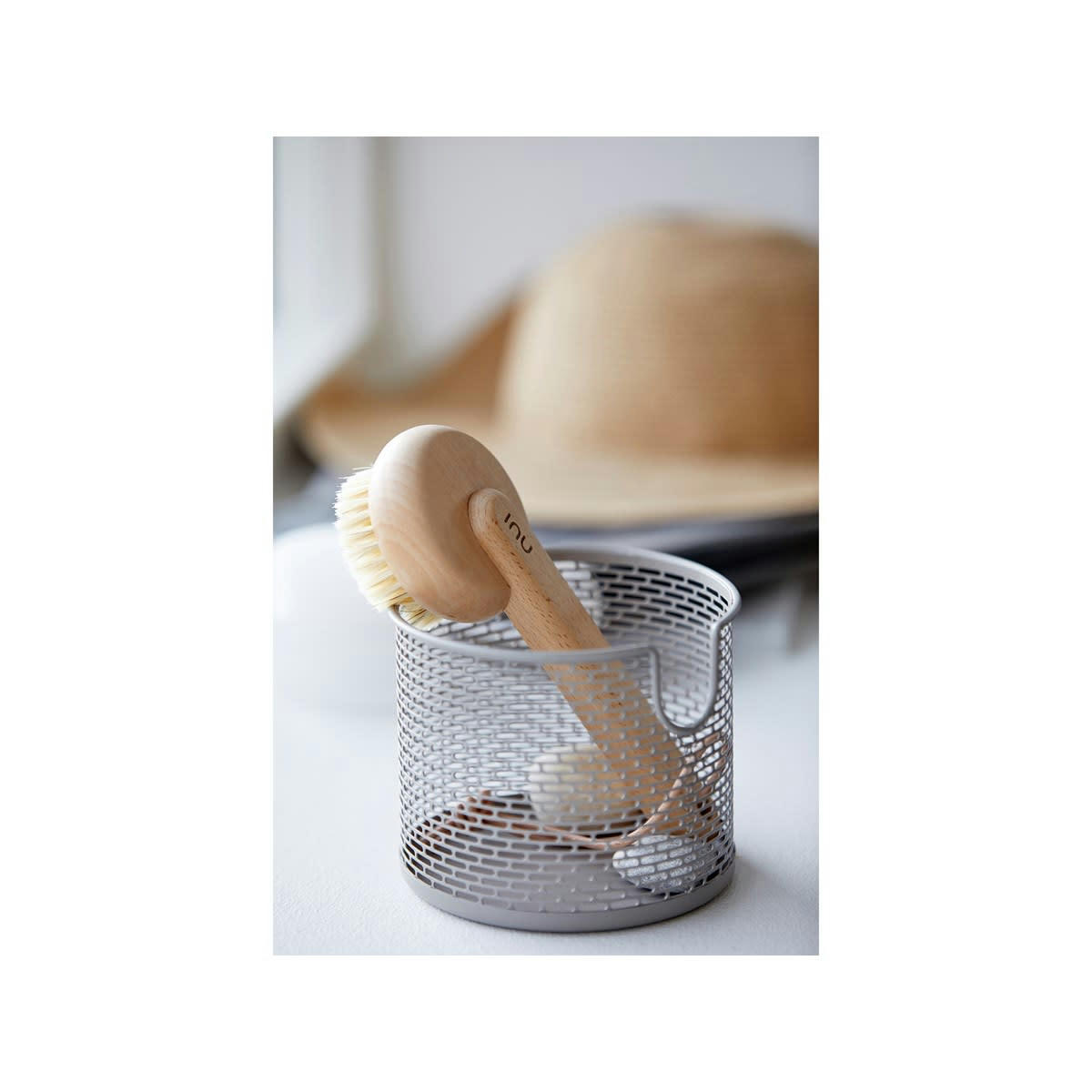 BATH - Panier en fer taupe