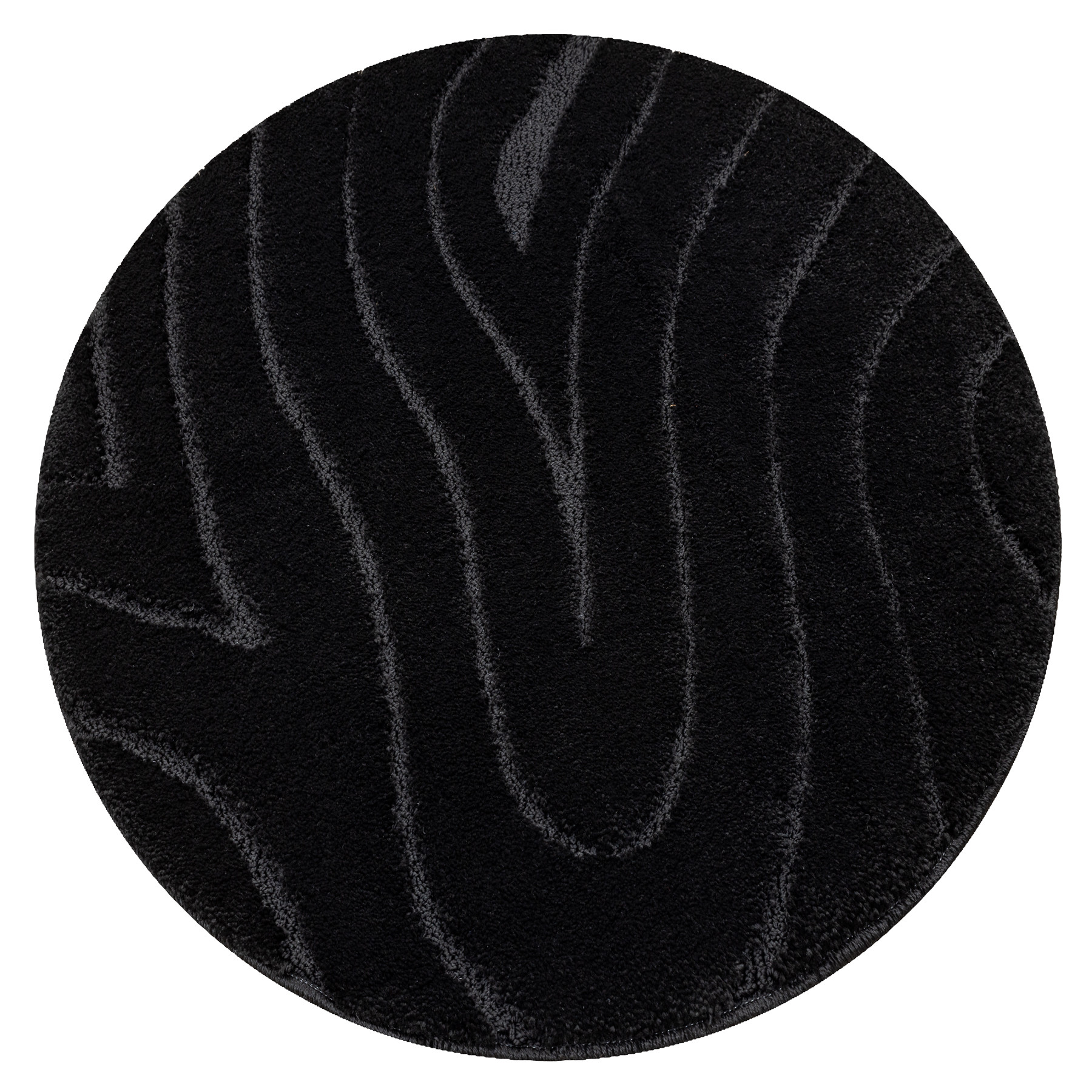 Dywan łazienkowy SUPREME WAVES fale, antypoślizgowy, miękki koło 50 cm