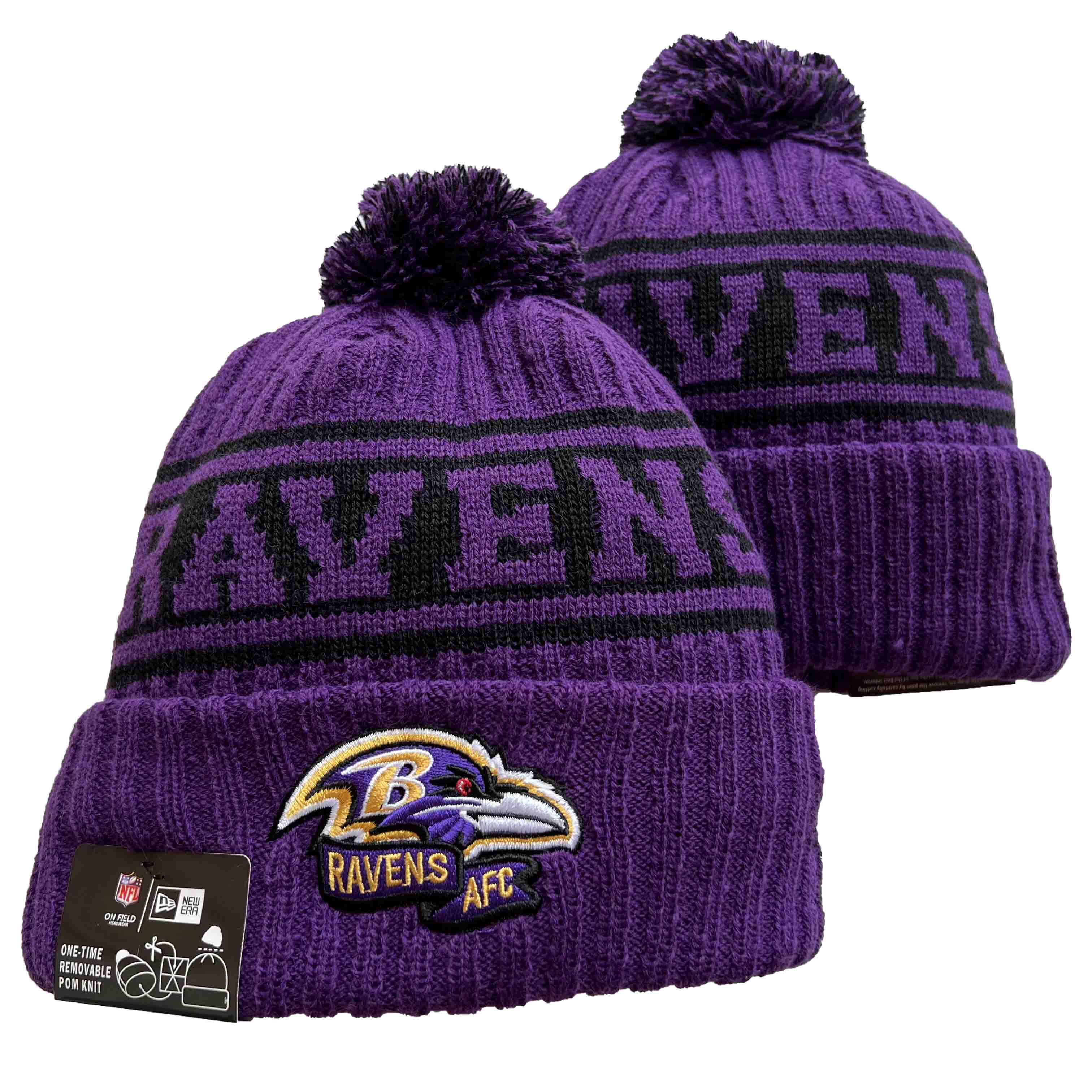 BALTIMORE RAVENS KNIT HAT