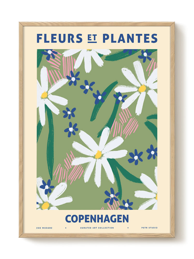Zoe - Fleurs et Plantes - Copenhagen - PSTR studio Kunst Poster