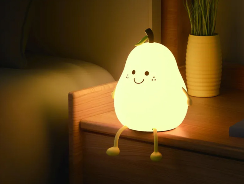 Lampka dziecięca neonowa Wesoła Gruszka LED biała