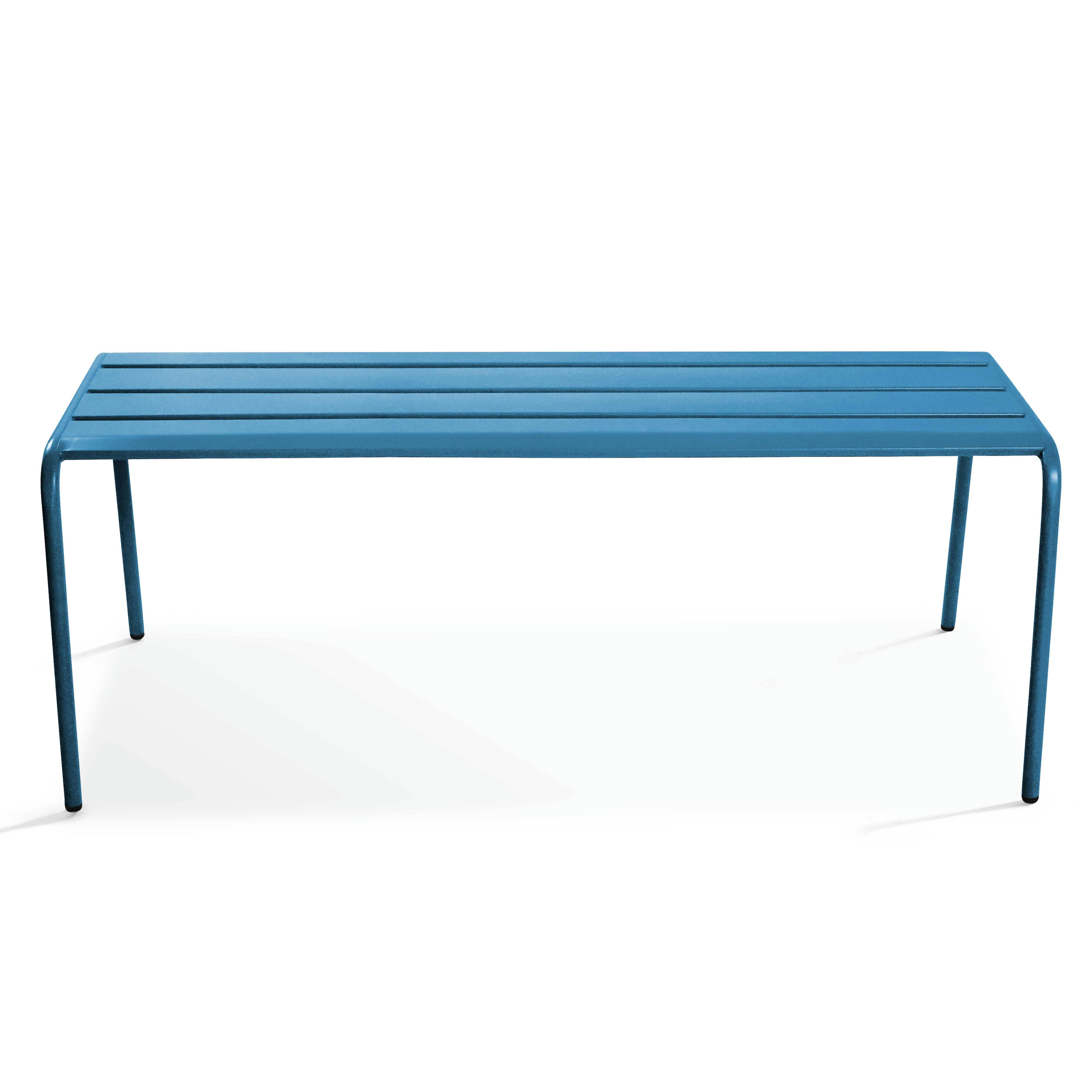 PALAVAS - Banc d'intérieur en métal bleu pacific