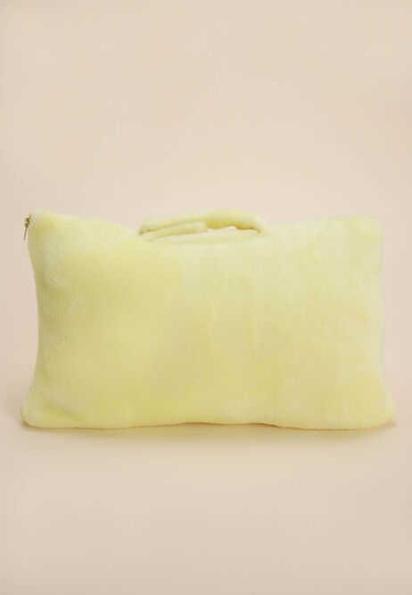 Womens Lemon Yellow Travel Blanket