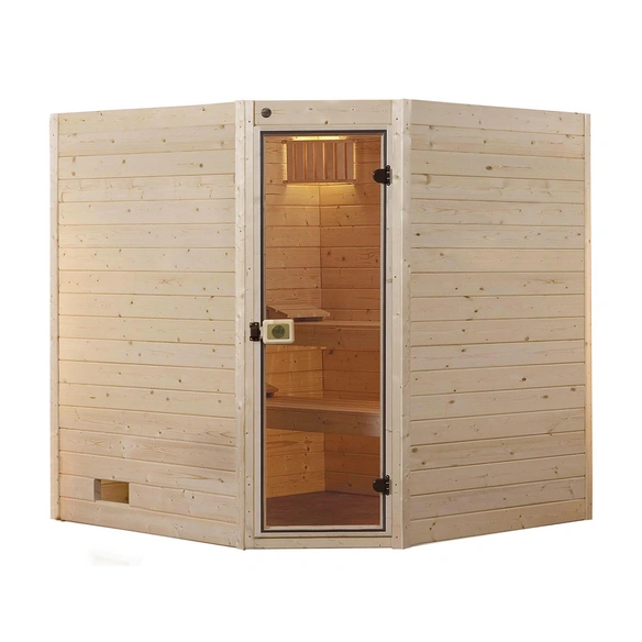 Ecksauna »Valida Eck 1.8«, ohne Ofen, BxHxT: 189 x 203,5 x 172 cm