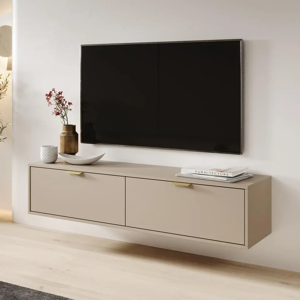 Meubella - TV-Meubel Silas - Beige - 140 cm