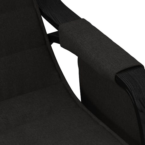NNEVL Rocking Chair Black Fabric
