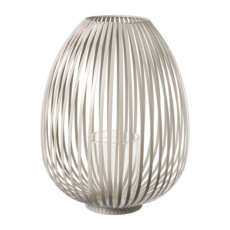 Lantaarn lira groot - beige - &Oslash;30.5x39.5 cm