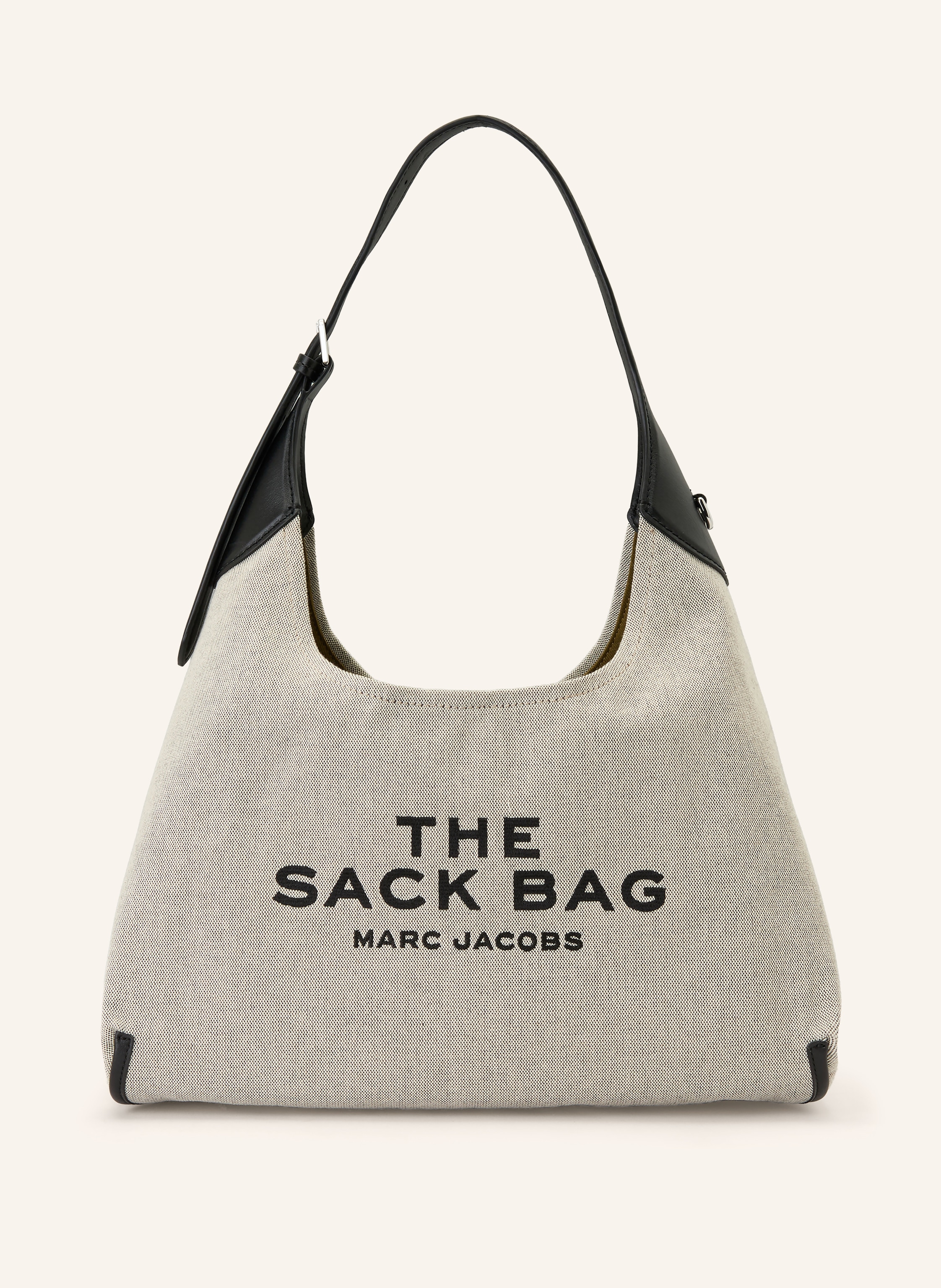 MARC JACOBS Schultertasche THE LEATHER-TRIM CANVAS BELTED SACK BAG