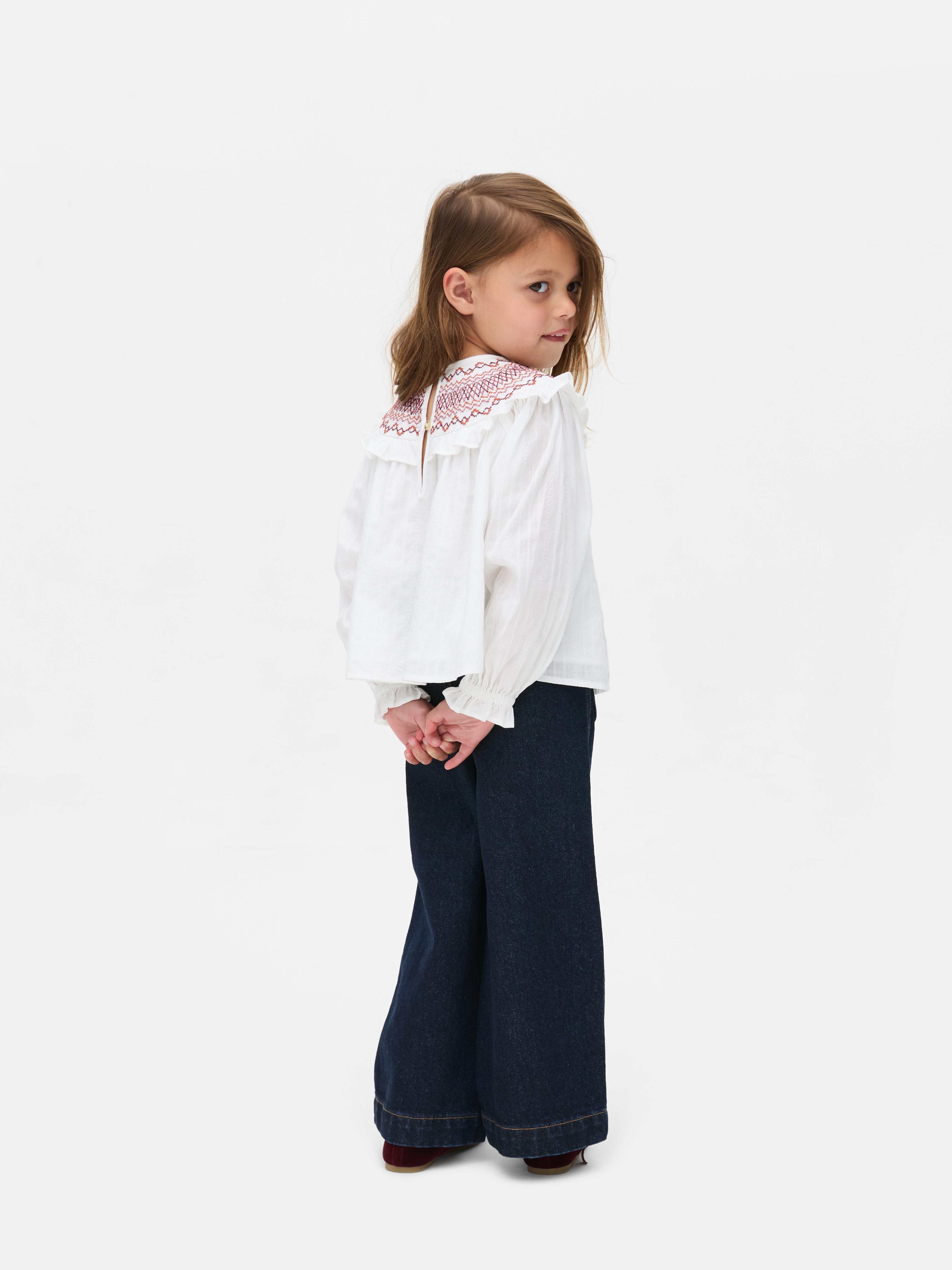 1.5-8yrs | The Edit Embroidered Blouse